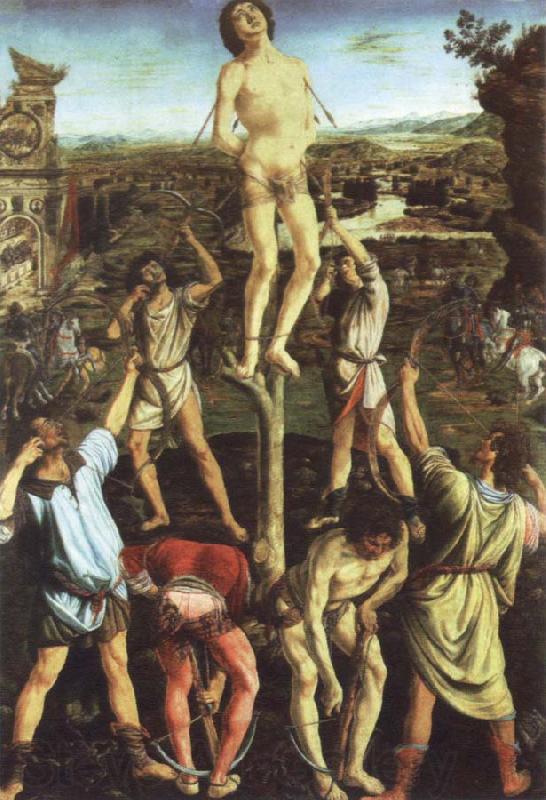 Pollaiuolo, Piero Martyrdom of St.Sebastian France oil painting art